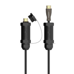 Cable hdmi con armadura 2.1 aoc 8k aisens a153-0611/ hdmi macho - hdmi macho/ 20m/ negro