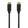 Cable displayport 1.2 4k aisens a124-0548/ displayport macho - displayport macho/ hasta 5w/ 2300mbps/ 50cm/ negro