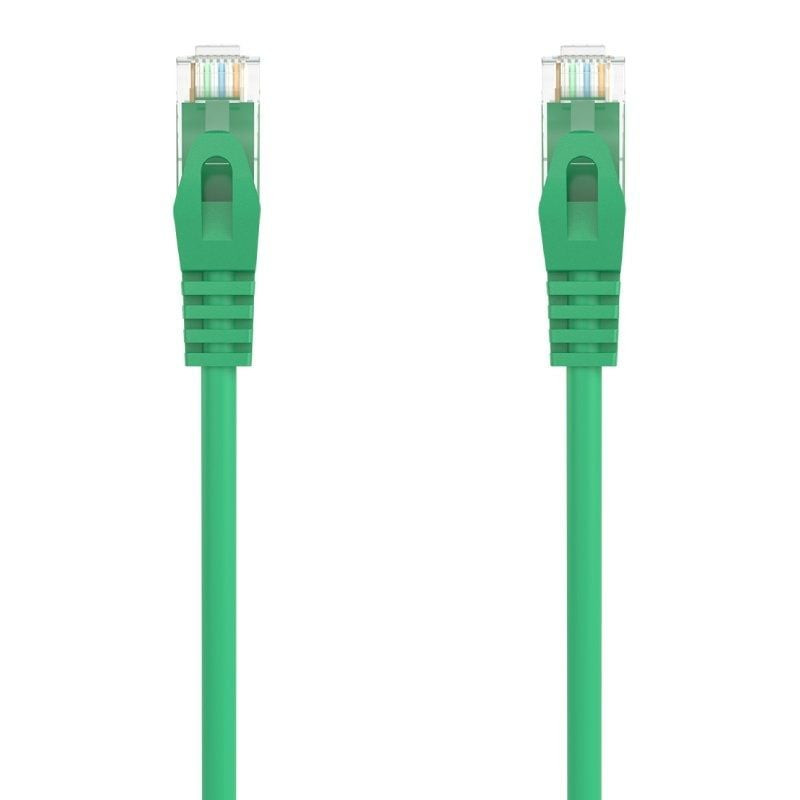 Cable de red rj45 awg24 utp aisens a145-0577 cat.6a/ lszh/ 25cm/ verde
