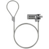 Cable de seguridad para portátiles aisens aslk-d40n01-sl/ 1.5m