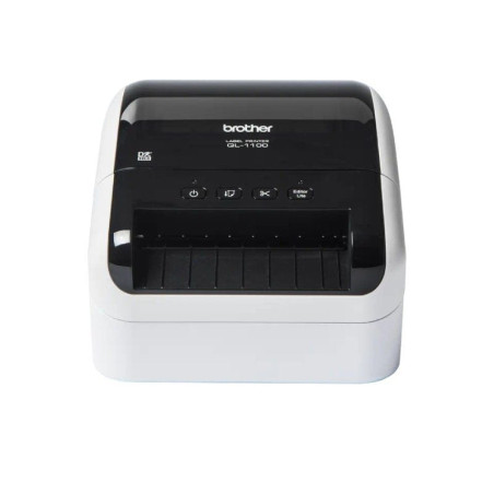 Impresora de etiquetas brother ql-1100c/ térmica/ ancho etiqueta 103mm/ usb/ blanca y negra