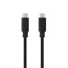 Cable usb 3.1 tipo-c nanocable 10.01.4100/ usb tipo-c macho - usb tipo-c macho/ 50cm/ negro