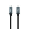 Cable usb 3.2 tipo-c nanocable 10.01.4301 5a 100w/ usb tipo-c macho - usb tipo-c macho/ 1m/ gris y negro