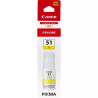 Botella de tinta original canon gi-51/ amarilla