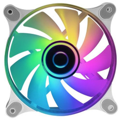 Ventilador mars gaming mf-3d/ 12cm/ argb/ blanco