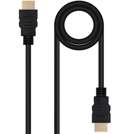 Cable hdmi 2.0 4k nanocable 10.15.3810/ hdmi macho - hdmi macho/ 10m/ negro