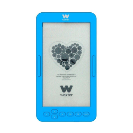 Libro electrónico ebook woxter scriba 195 s/ 4.7'/ tinta electrónica/ azul