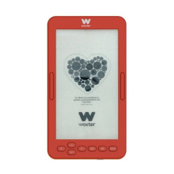 Libro electrónico ebook woxter scriba 195 s/ 4.7'/ tinta electrónica/ rojo