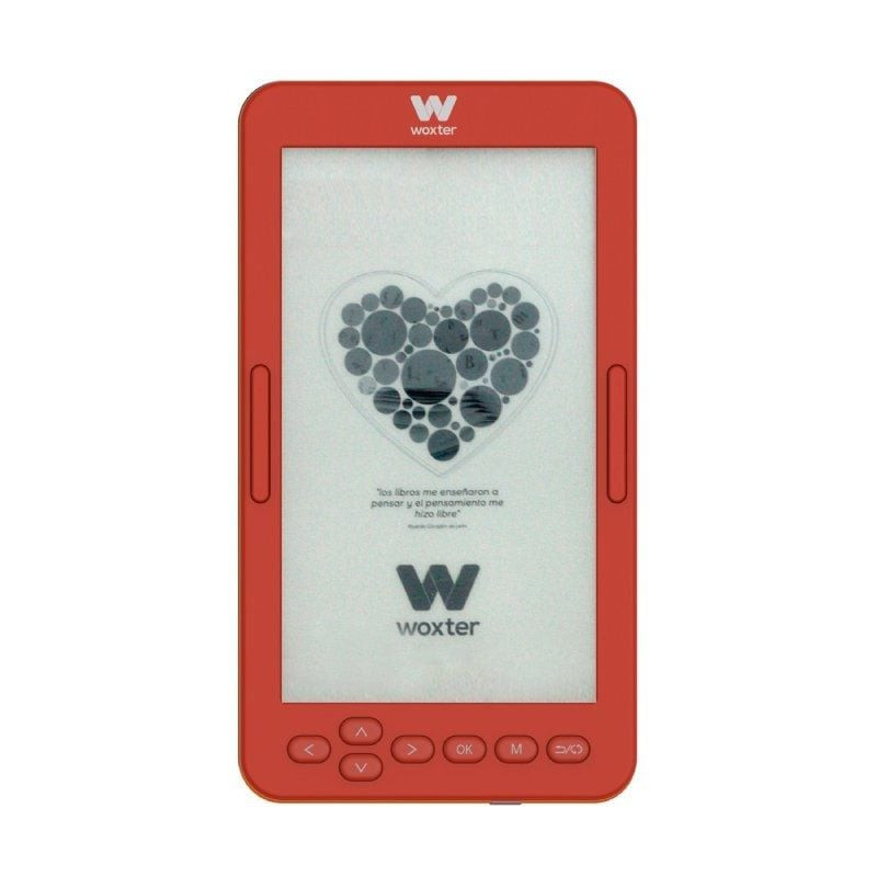 Libro electrónico ebook woxter scriba 195 s/ 4.7'/ tinta electrónica/ rojo