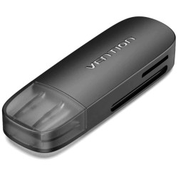 Lector de tarjetas externo vention cleb0/ usb 2.0
