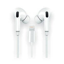 Auriculares intrauditivos tech one tech eartech hop tec1202/ con micrófono/ lightning/ blancos