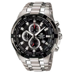 Reloj analógico casio edifice classic ef-539d-1avef/ 53mm/ plata y negro