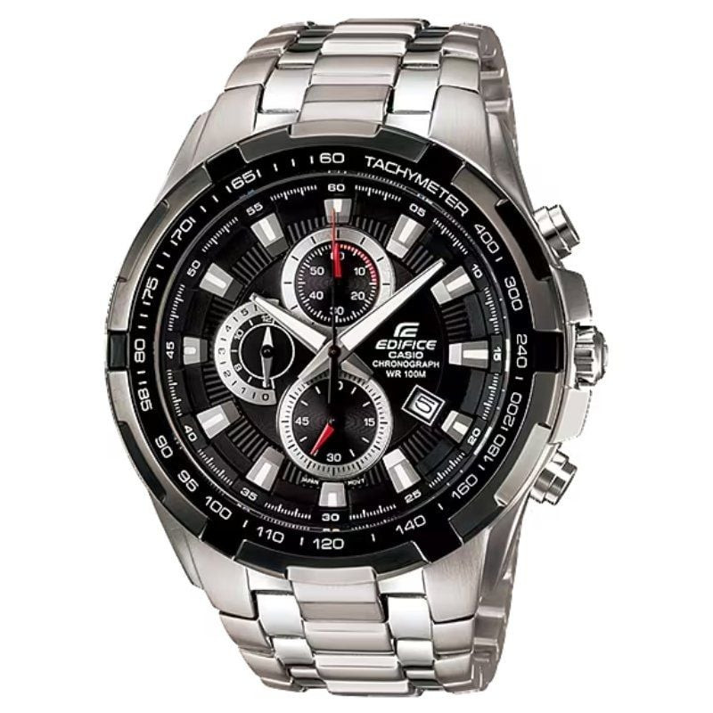 Reloj analógico casio edifice classic ef-539d-1avef/ 53mm/ plata y negro