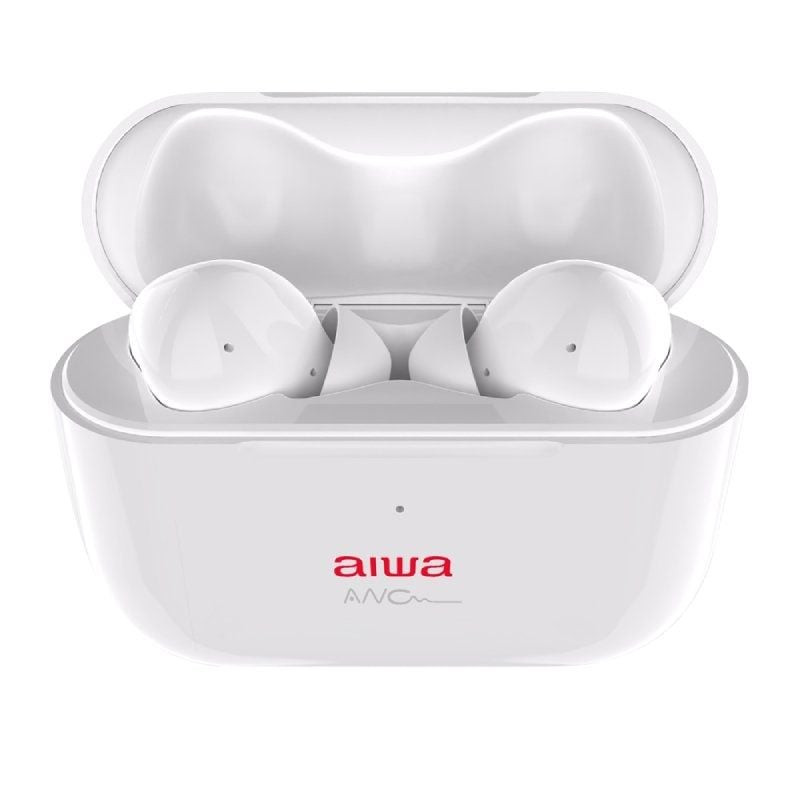 Auriculares bluetooth aiwa ebtw-888anc con estuche de carga/ autonomía 4h/ blancos