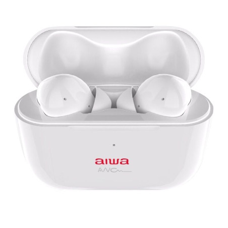 Auriculares bluetooth aiwa ebtw-888anc con estuche de carga/ autonomía 4h/ blancos