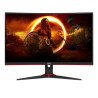 Monitor gaming curvo aoc c27g2ze/bk 27'/ full hd/ 1ms/ 240hz/ va/ negro y rojo