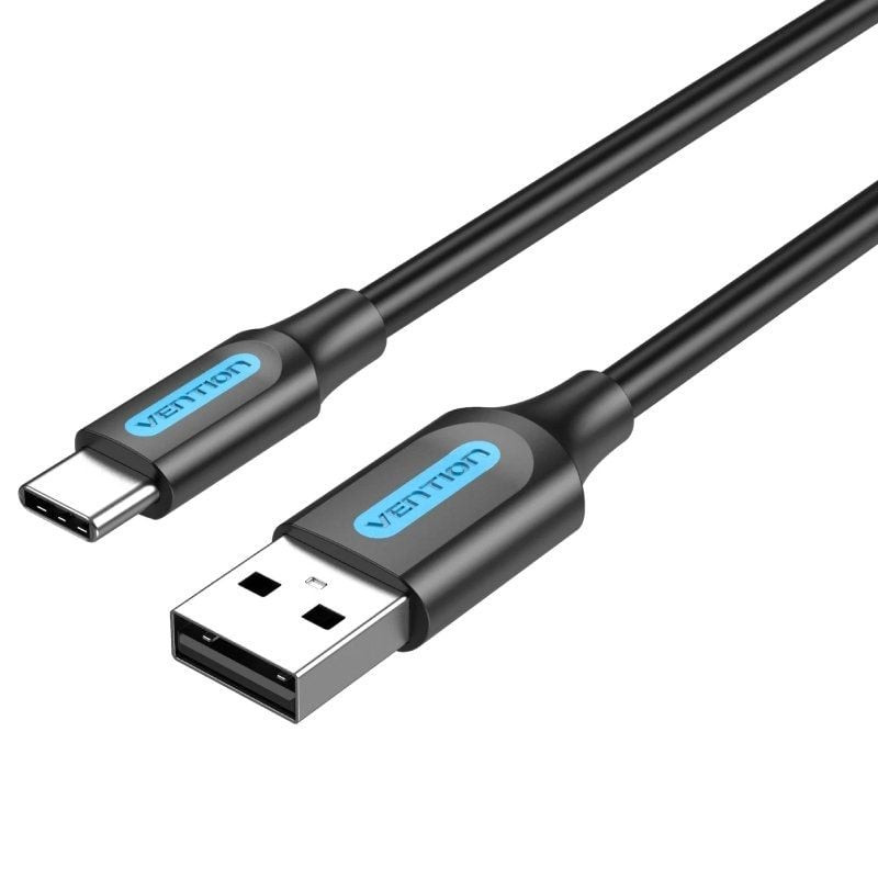 Cable usb 2.0 tipo-c vention cokbg/ usb macho - usb tipo-c macho/ hasta 60w/ 480mbps/ 1.5m/ gris