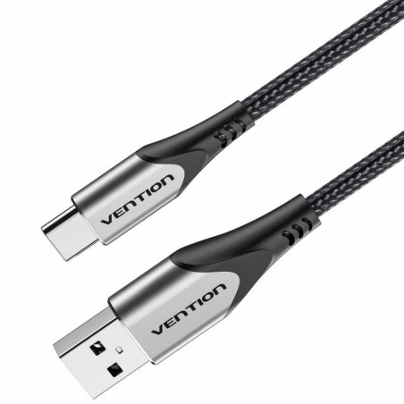 Cable usb 2.0 tipo-c vention codhh/ usb macho - usb tipo-c macho/ hasta 60w/ 480mbps/ 2m/ gris