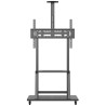 Soporte de suelo con ruedas aisens ft100e-135 para tv 37-100'/ hasta 150kg
