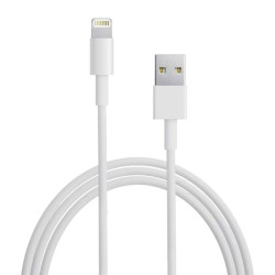 Cable usb lightning duracell usb5022w/ usb macho - lightning macho/ 2m/ blanco