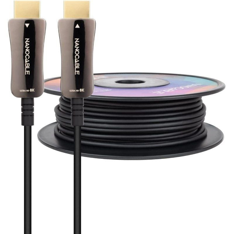 Cable hdmi 2.1 aoc 8k nanocable 10.15.2160/ hdmi macho - hdmi macho/ 60m/ negro