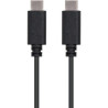 Cable usb 2.0 tipo-c nanocable 10.01.2301/ usb tipo-c macho - usb tipo-c macho/ 1m/ negro