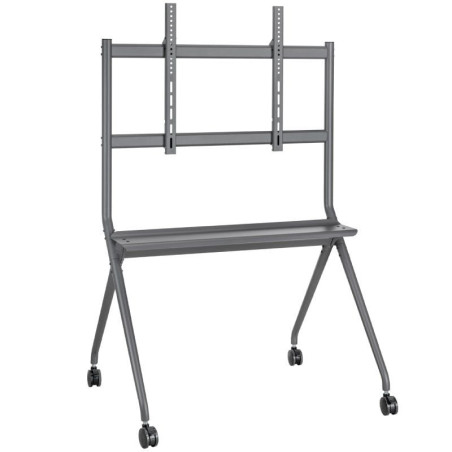 Soporte de suelo con ruedas aisens ft86fe-143 para tv o pantalla interactiva 50'-86'/ hasta 120kg