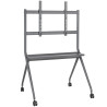 Soporte de suelo con ruedas aisens ft86fe-143 para tv o pantalla interactiva 50'-86'/ hasta 120kg