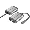 Conversor vention tfahb/ 1xusb/ 1xhdmi/ 1xvga/ 1xusb tipo-c pd/ 15cm/ gris