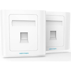 Placa de pared tipo 86 vention ifaw0/ 1 puerto rj45