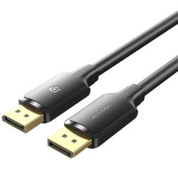Cable vention hakbf/ displayport macho - displayport 4k macho/ 1m/ negro