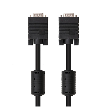 Cable svga nanocable 10.15.0110/ vga macho - vga macho/ 10m/ negro