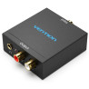 Convertidor de audio vention bdfb0-eu/ entrada toslink y rca/ salida 2x rca