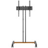Soporte de suelo inclinable con ruedas aisens ft55te-213 para tv de 32-55'/ hasta 35kg