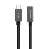 Cable alargador usb 3.2 nanocable 10.01.4401/ usb tipo-c macho - usb tipo-c hembra/ 1m/ negro