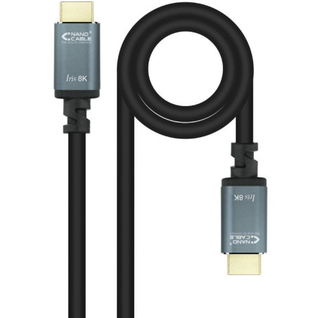 Cable hdmi 2.1 iris 8k nanocable 10.15.8010/ hdmi macho - hdmi macho/ 10m/ negro