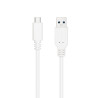 Cable usb 3.1 tipo-c nanocable 10.01.4001-w/ usb tipo-c macho - usb macho/ 1m/ blanco