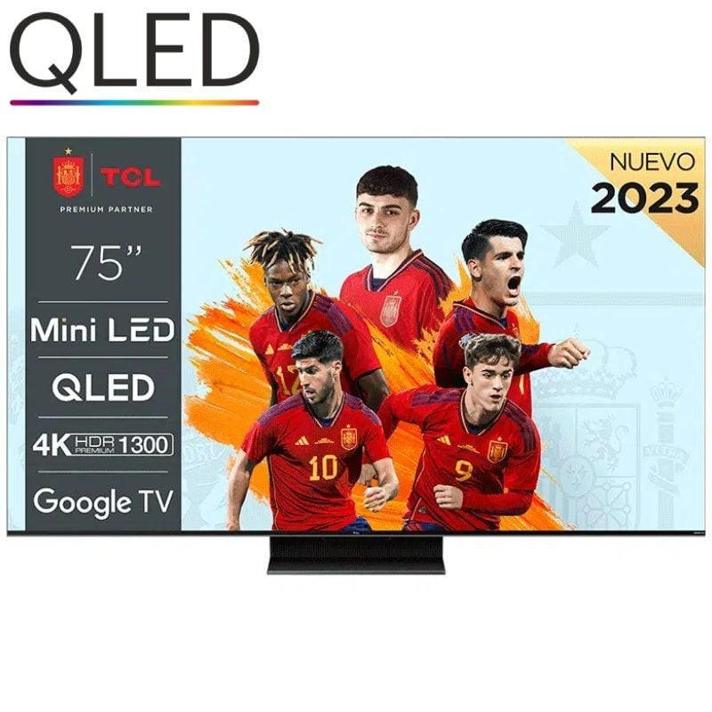 Televisor tcl qled-mini led 75c805 75'/ ultra hd 4k/ smart tv/ wifi