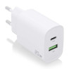 Cargador de pared aisens a110-0754/ 1xusb tipo-c/ 1xusb/ 20w