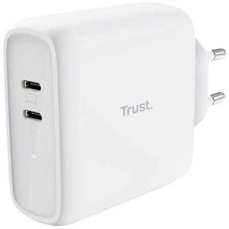 Cargador de pared trust maxo 65w 2p/ 2xusb tipo-c/ 65w