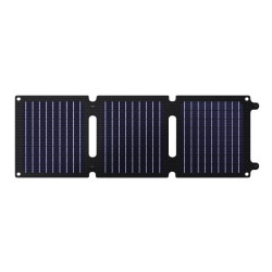 Panel solar portátil trust zuny/ 1xusb tipo-c/ 1xusb/ 20w