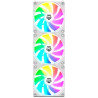 Pack 3 ventiladores nox easy link/ argb/ 12cm/ blanco