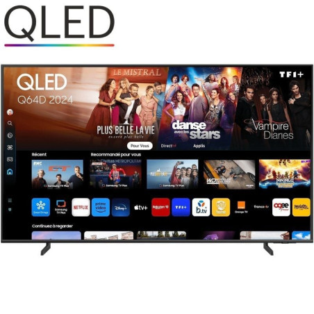 Televisor samsung qled q64d tq55q64dau 55'/ ultra hd 4k/ smart tv/ wifi