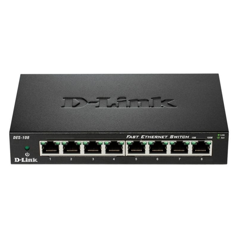 Switch d-link des-108 8 puertos/ rj-45 10/100