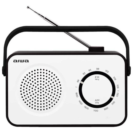 Radio portátil aiwa r-190bw/ 2w/ blanca