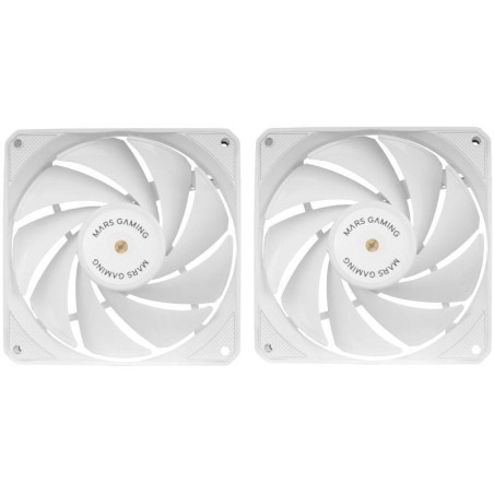 Pack 2 ventiladores mars gaming mf-nclx2/ 12cm