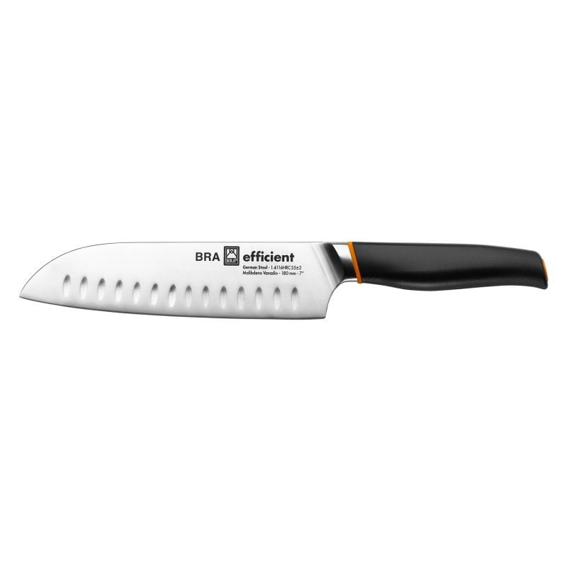 Cuchillo santoku bra efficient a198004/ hoja 180mm/ acero inoxidable