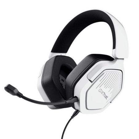 Auriculares gaming con micrófono trust gaming gxt 492w carus/ jack 3.5/ blancos
