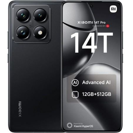 Smartphone xiaomi 14t pro 12gb/ 512gb/ 6.67'/ 5g/ negro titanio