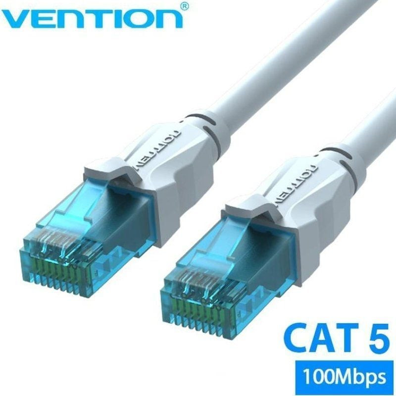 Cable de red rj45 utp vention vap-a10-s5000 cat.5e/ 50m/ azul y blanco